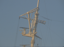 Akademik Vernadskii, closeup of instrument mast