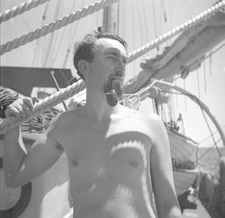 Jan Hahn onboard Atlantis.