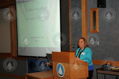 Mitzi Crane giving the event featured presentation.