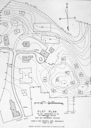 Plot plan for development of Fay Homestead.