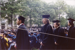 Bob Detrick (2nd from right) at Commencement