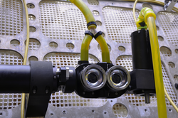 HOV DEEPSEA CHALLENGER cameras mounted on HROV Nereus.