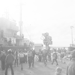 R/V Chain returns to WHOI after MODE Experiment in 1973.