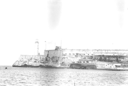 Lighthouse and fort on Cuba