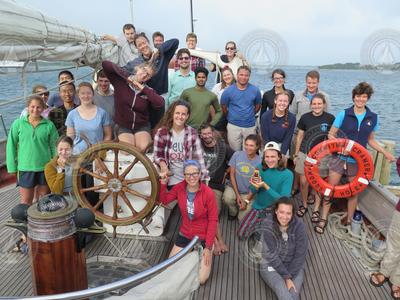 MIT-WHOI Joint Program students returning from Jake Peirson Summer Cruise.