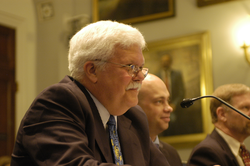 Terry Joyce speaking at a Congressional hearing.