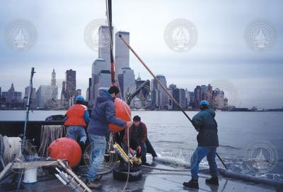 Recovering moorings in the Hudson River