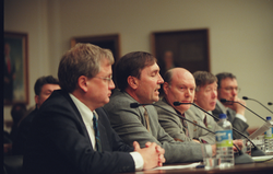 Don Anderson (second from left) testifying before a US Senate committee