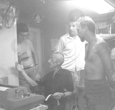 Jacques Cousteau [seated]