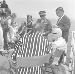 Urho Kekkonen's visit to WHOI and trip on Knorr.