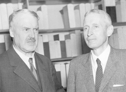 Henry Bigelow (right) with an unidentified man.