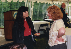 Diane Di Massa and Judith McDowell at the 1998 Graduate Reception.