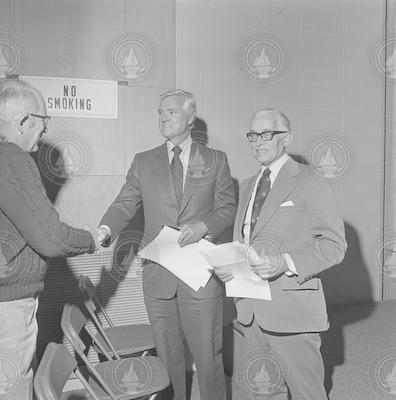 Emery, Hollings and Fye at J. Seward Johnson Marine Policy lecture.