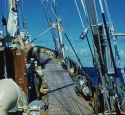 Deck view of the Atlantis