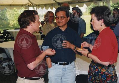 Jim Price, Nobu Shimizu and Karen Rauss at 1998 Graduate Reception.