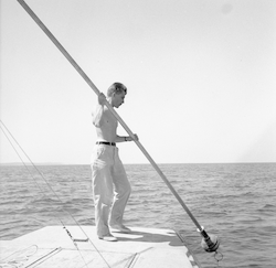 Dave Frantz with buoy.