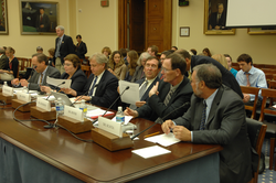 Panel of experts gathered to testify before the congressional hearing.