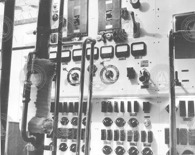 Aries, below deck: engine room, general switchboard