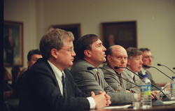 Don Anderson (second from left) testifying before a US Senate committee