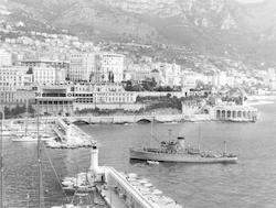 R/V Chain entering Monaco harbor.