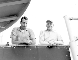 Capt. Emerson Hiller and Chief Mate Lee Davis