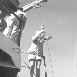 Robert Stanley working on Nansen bottles