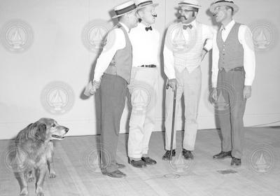 Earlston Doe, Dick Edwards, Red Wright, Gordon Volkmann at Woods Hole Follies.