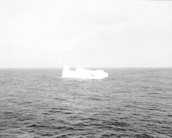 View of an iceberg from PBY flight over Gander, Newfoundland