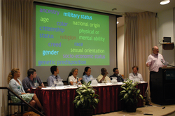 Diversity Day panel discussion participants.