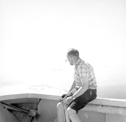 Robert Munns on Atlantis II work boat
