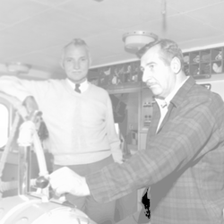 Herb Babbitt and Emerson Hiller aboard Atlantis II