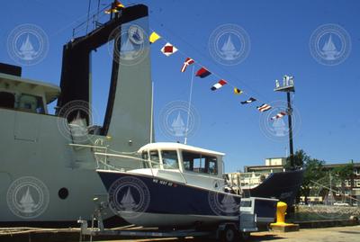 R/V Oceanus at the WHOI dock.