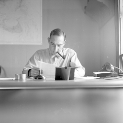 Adrian Lane in an office.