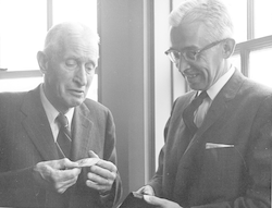 Henry Bigelow and Paul Fye with FIRST Bigelow Medal.