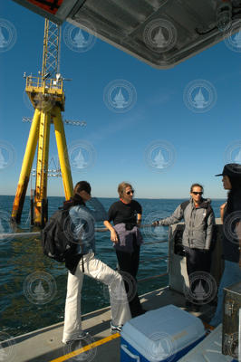 Ocean Science Journalism Fellows aboard the Tioga