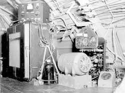 Instrumentation inside the PBY aircraft