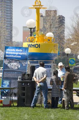 WHOI outdoor display at the festival.