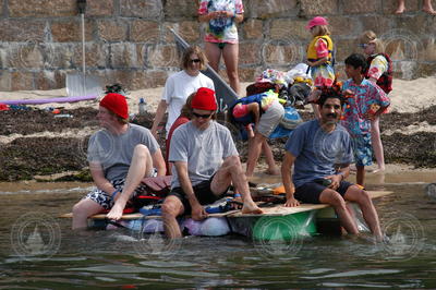 The Deep Dudes  team preparing for the race