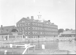 MBL Club (left) and Bigelow Building, rear view.
