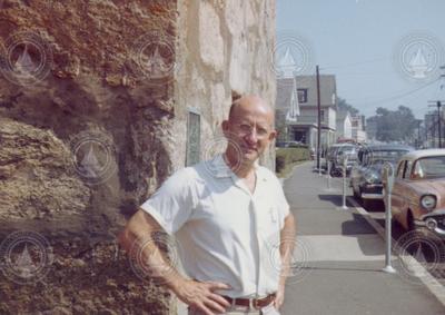 Alfred Woodcock in Woods Hole.