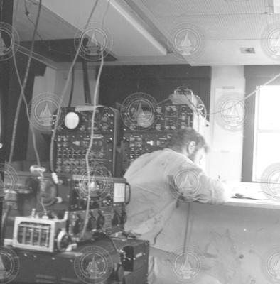 Man working in top lab, Atlantis II