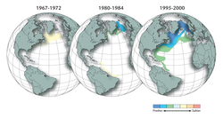 Atlantic fresh water, 1967-2000.