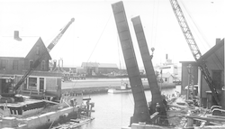 Woods Hole bridge being rebuilt