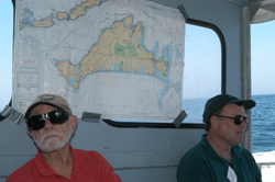 Steve Murray (ONR) and Jim Price during return transit.
