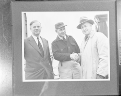 Smith, Bray and Deacon on WHOI dock.