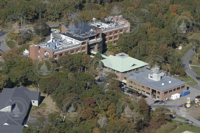Aerial view of Clark Laboratory and Clark South.