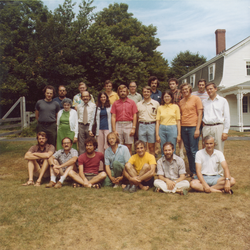 1974 Geophysical Fluid Dynamics program group photo.