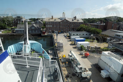 View of Bigelow Lab from the upper deck on R/V Sikuliaq.