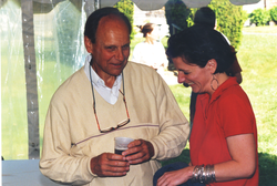 Jake Peirson and Marjorie Oleksiak at 1998 Graduate Reception.