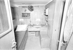View of cabin, aboard Aries